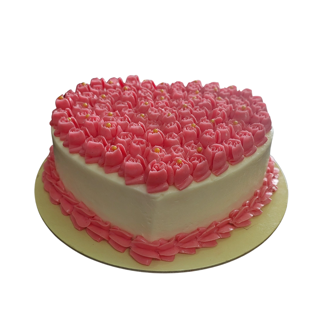 Strawberry Heart Cake - Trident Food