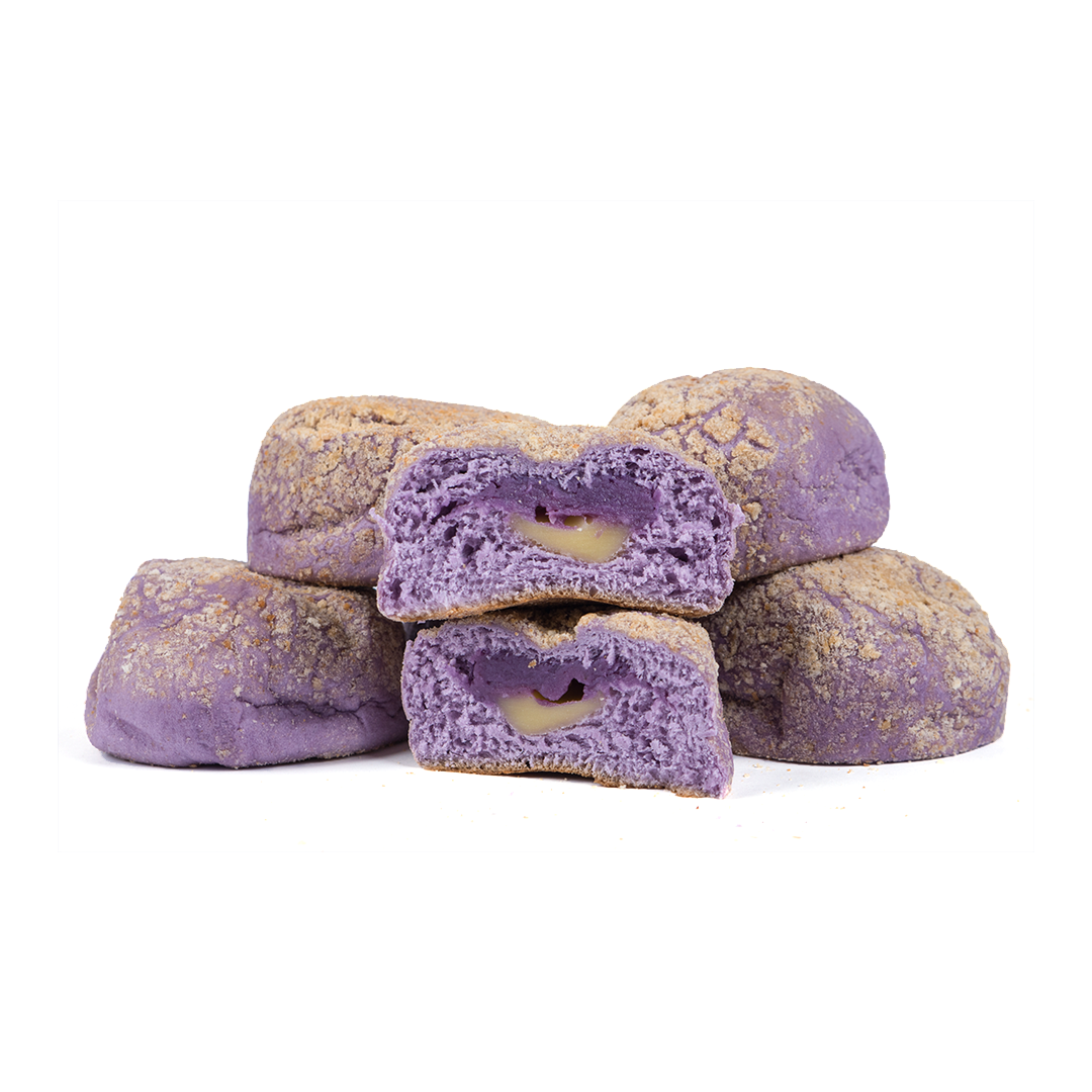 Ube Pandesal filled with Ube Halaya and Cheese - Trident Food